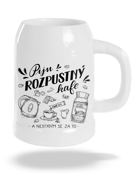 B12: Piju rozpustný půllitr White