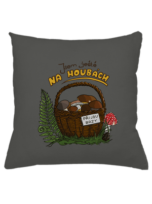 Na houbách polštář Gray Pol