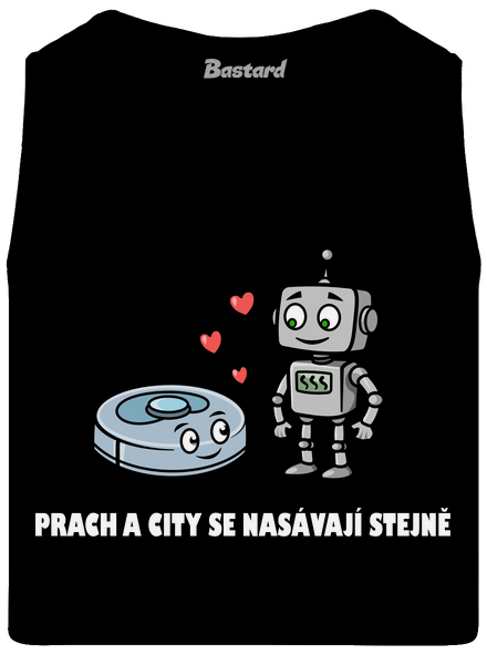 Láska mezi roboty pánské tílko Black