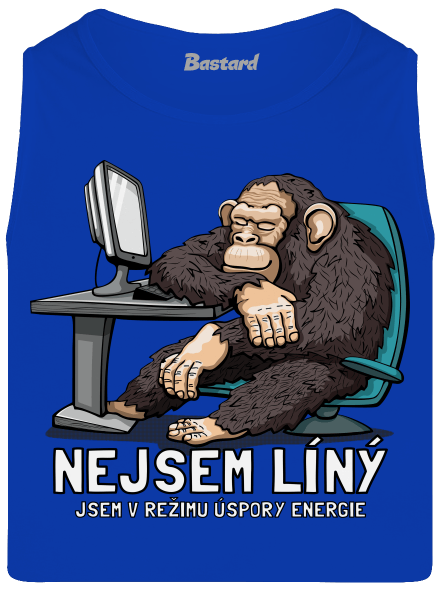 Nejsem líný pánské tílko Royal Blue