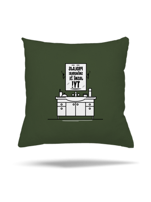 Zrcadlo, zrcadlo... polštář Olive Green