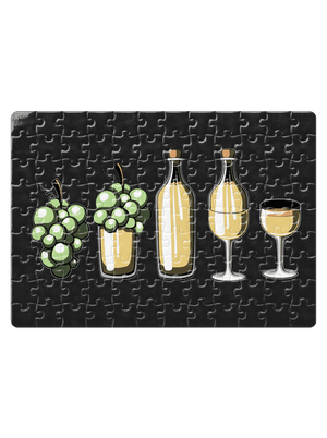 Evoluce bílého vína puzzle White