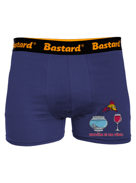 Skočím si na víno boxerky Blue Navy