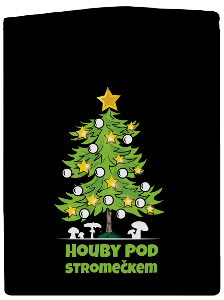 Houby pod stromečkem dámská mikina na zip Black