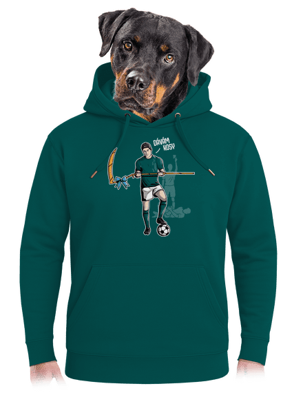 Dávám kosy unisex mikina premium Emerald Green