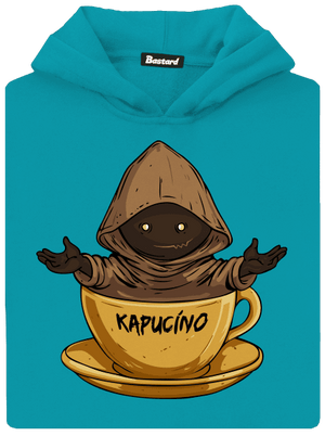 Kapucíno dětská mikina klokanka Hawaiian Blue