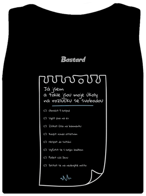 To do list na rozlučku se svobodou a fix dámské tílko klasické Black