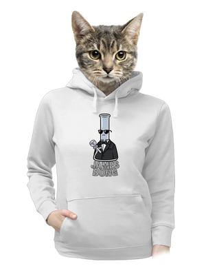 James Bong dámská mikina klokanka White