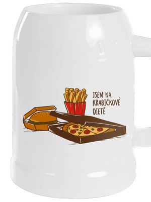 Krabičková dieta půllitr White