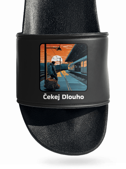 Čekej dlouho pantofle Black