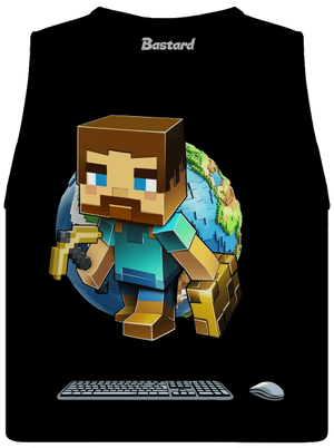 B17: Minecraft dámské tílko volné Black