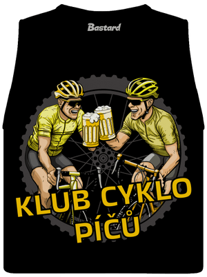 Klub cyklo píčů dámské tílko volné Black