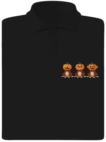 Halloween opičky pánská polokošile Black