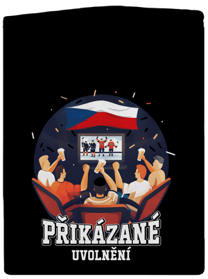 Přikázané uvolnění pánská mikina na zip Black