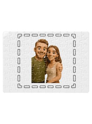 3D plastelína z vlastní fotky puzzle White