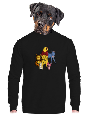 unisex mikina bez kapuce