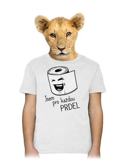 Prdel dětské tričko White