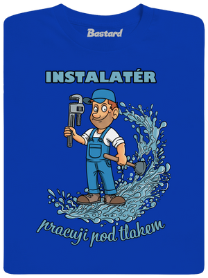 Instalatér pod tlakem pánské tričko Royal Blue