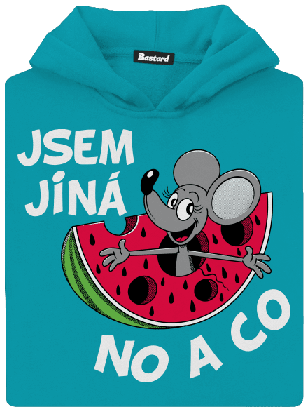 Jsem jiná dětská mikina klokanka Hawaiian Blue