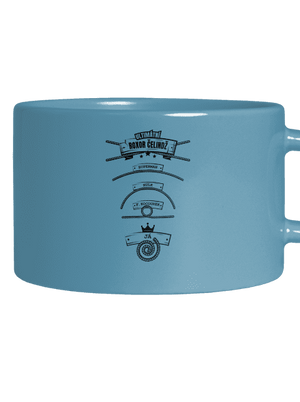 Roxor čelindž hrnek makronka Blue Macaron