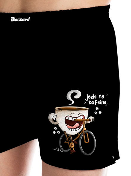 Jedu na kofeinu pánské trenky Black