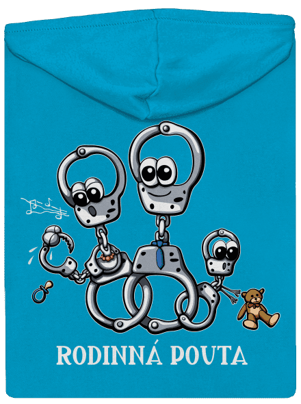 Rodinná pouta dámská mikina na zip Blue Atol