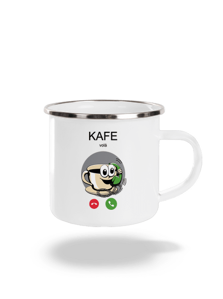 Kafe volá plecháček White