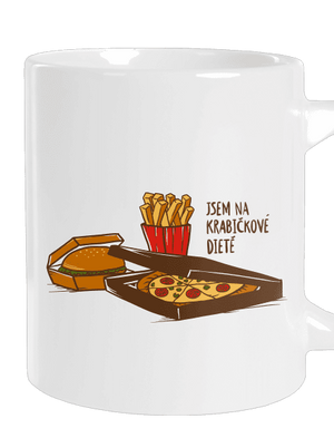 Krabičková dieta velký hrnek White