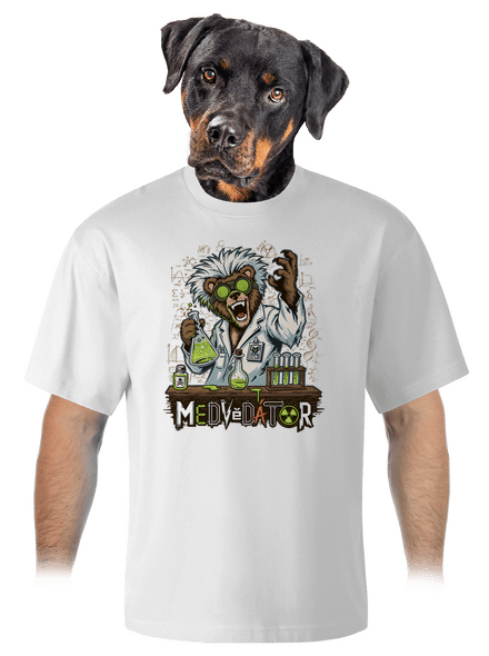 Medvědátor unisex tričko oversized White