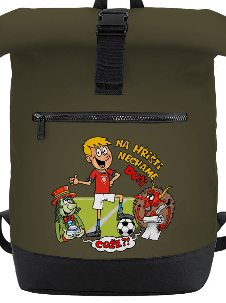 Na hřišti necháme duši batoh Military Green