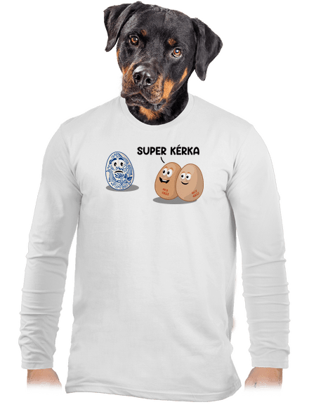 Super kérka pánské dlouhý rukáv White