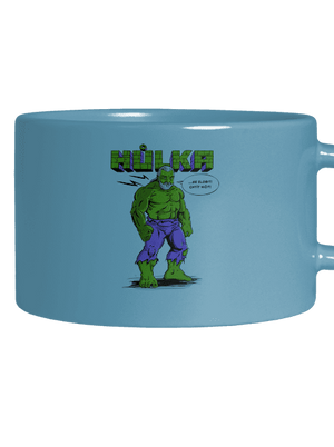 Hůlka hrnek makronka Blue Macaron