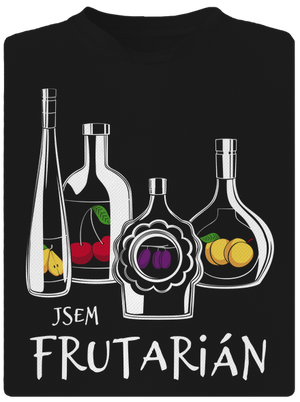 Frutarián pánské sportovní tričko Black