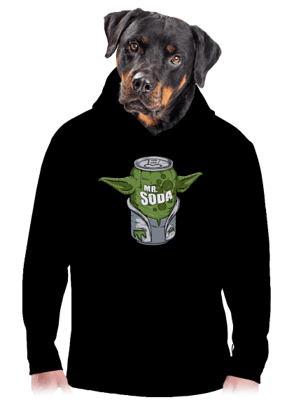 Mr. Soda pánská mikina klokanka Black