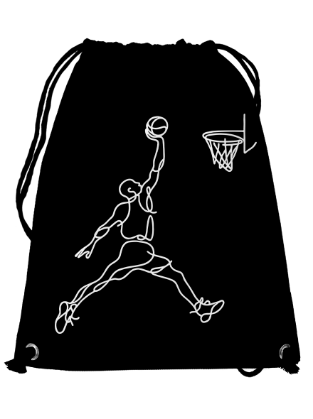 One line slam dunk vak Black