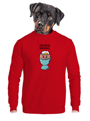 unisex mikina bez kapuce