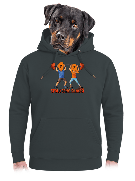 Spolu jsme silnější unisex mikina premium Charcoal