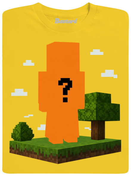 Minecraft z vlastní fotky dětské tričko Gold