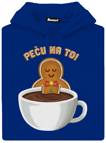 Peču na to! dámská mikina klokanka Royal Blue Mal