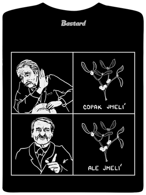 Cimrman: Copak jmelí pánské dlouhý rukáv Black