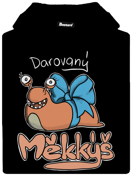 Darovaný měkkýš pánská mikina klokanka Black