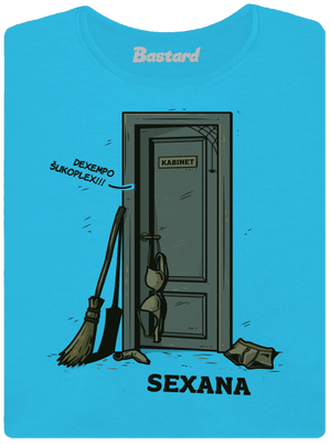 Sexana dámské tričko s lemem Blue Atol