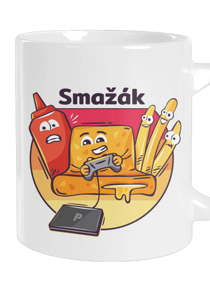 Smažák velký hrnek White