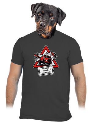 Řidič kamionu pánské tričko Dark Grey