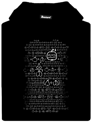 Matematik dětská mikina klokanka Black