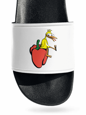 Kuře na paprice pantofle White