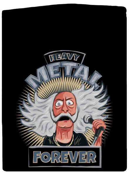 Heavy metal forever dámská mikina na zip Black