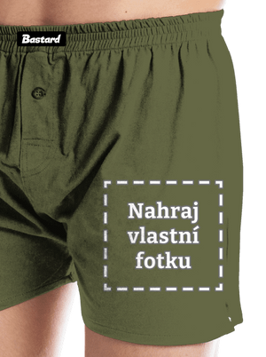 Vlastní potisk pánské trenky Khaki