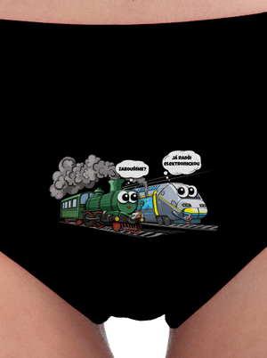 Zakouříme? dámské kalhotky Black