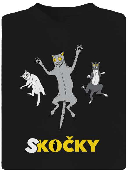 Skočky dětské sportovní tričko Black